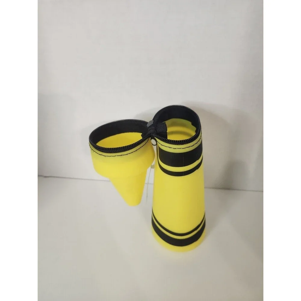 Crayon Shape Rubber Pencil Pouch - NEW